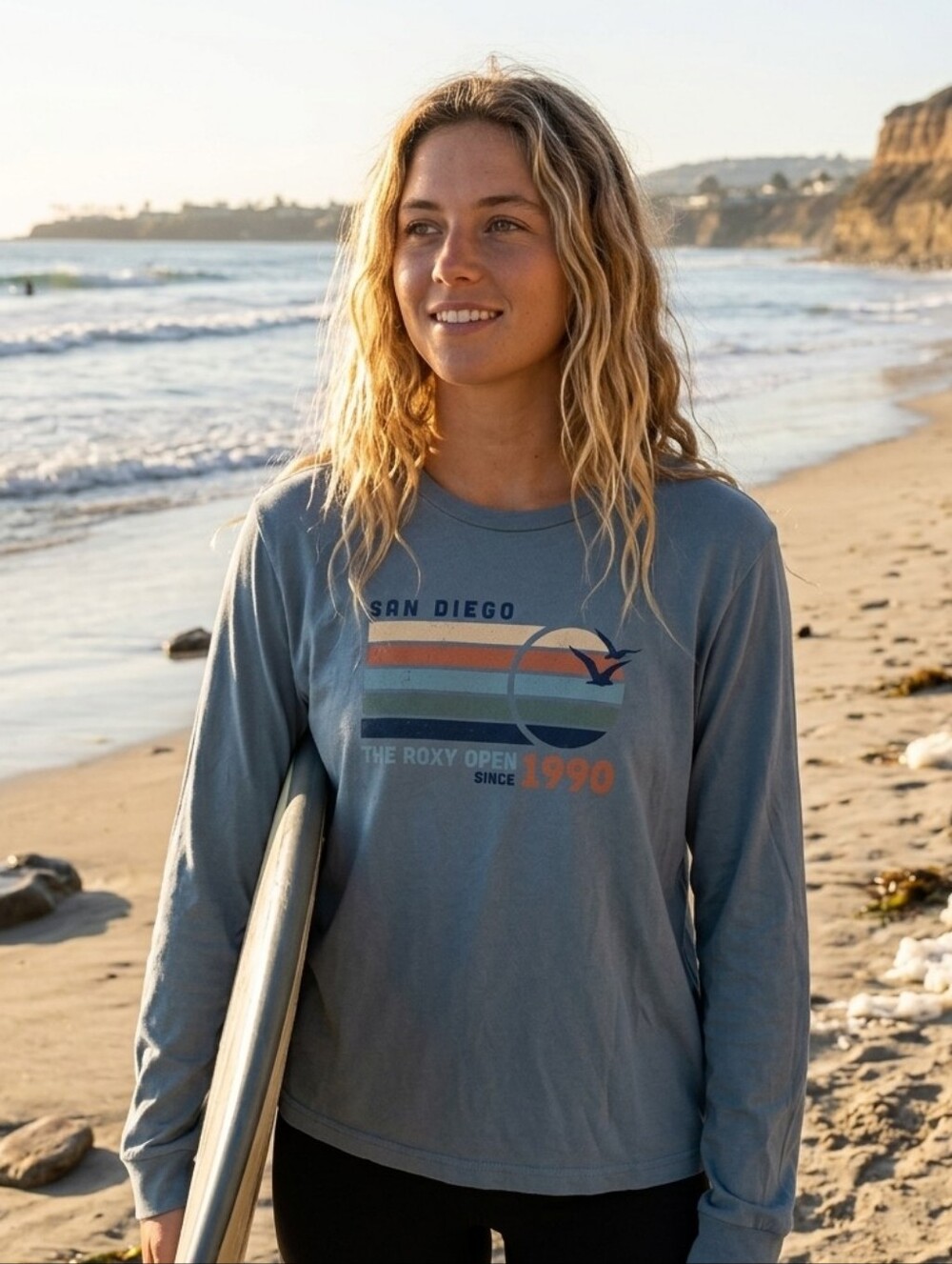 New Roxy San Diego Long Sleeve Tee